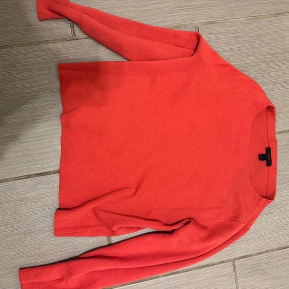 J. Crew Vibrant Coral Crew Neck Sweater - Picture 3 of 4